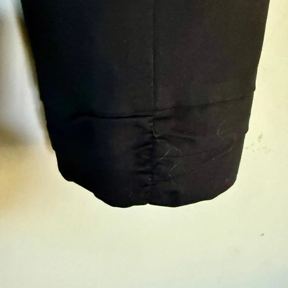 Alice & Olivia Black Shawl Collar Blazer Ruched Sleeve Cuffs Size Medium - Picture 6 of 10